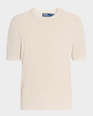 Polo Ralph Lauren Men's Textured Linen Short-Sleeve Sweater