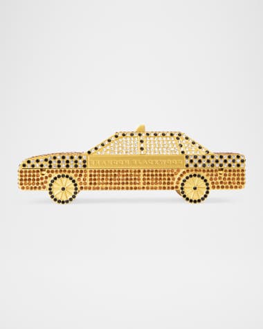 Brandon Blackwood Taxi Crystal-Studded Clutch Bag