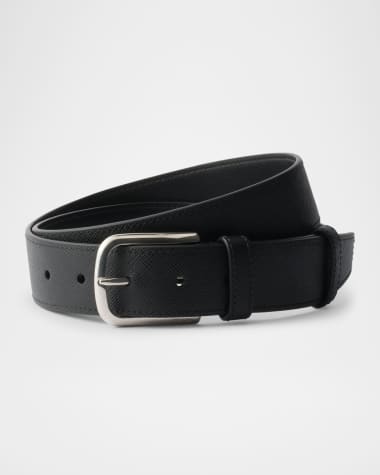 Prada Men's Saffiano Leather Belt