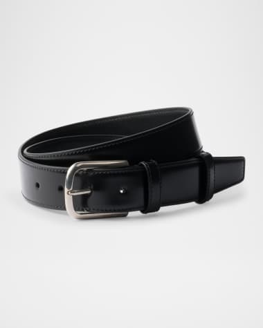 Prada Men's Brushed Leather Belt