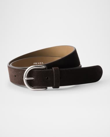 Prada Men's Suede Belt