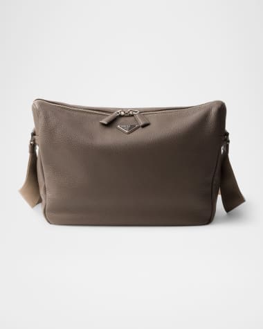 Prada Men's Medium Leather Shoulder Bag
