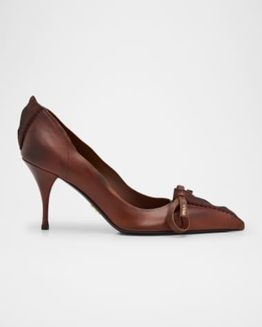 24kcat！PRADA パンプス 35 ヒール ニーマンマーカス Prada Neiman Marcus 95th Anniversary Sandal Heel Shoes. 40 7