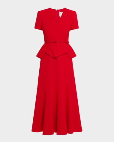 ROLAND MOURET クレープ ミディドレス Roland Mouret Dresses & Tops at Neiman Marcus