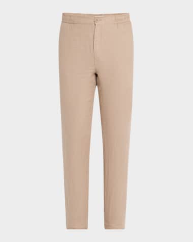 Bugatchi Men's Tristan Linen Drawstring Pants