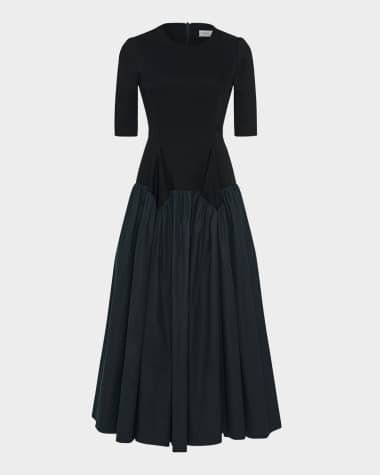 neiman marcus black midi dress Black Midi Designer Cocktail & Party Dresses