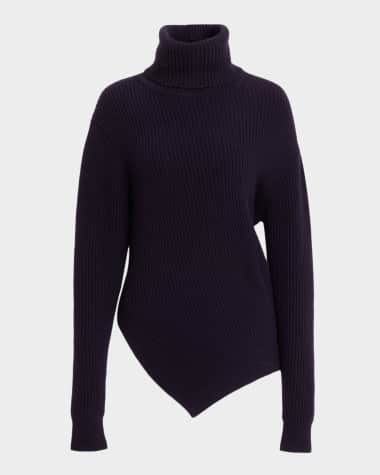 Michael Kors Collection Turtleneck Bias Cashmere Sweater
