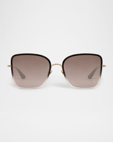 KREWE Jolene Acetate & Titanium Butterfly Sunglasses