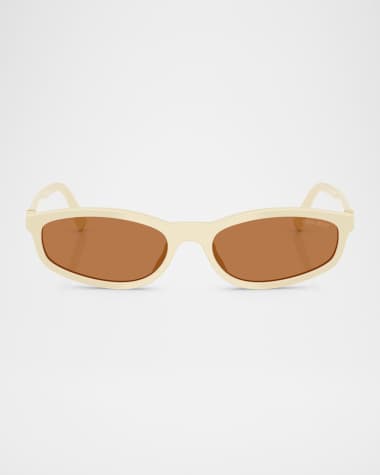 Miu Miu Miu Regarde MU A06S Acetate Oval Sunglasses