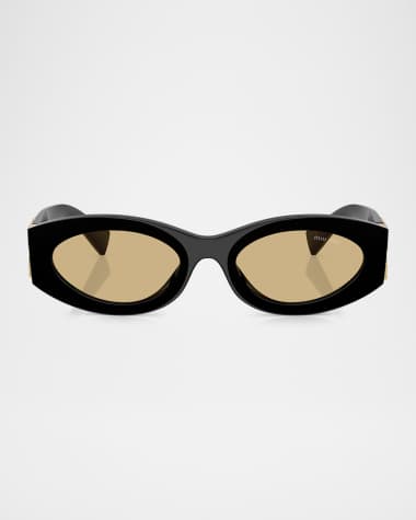 Miu Miu MU 11WS Acetate Oval Sunglasses