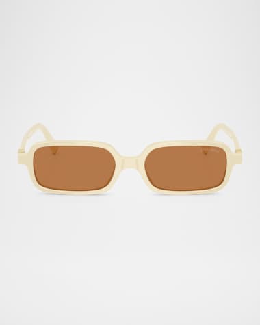 Miu Miu MU 11ZSF Acetate Rectangular Sunglasses