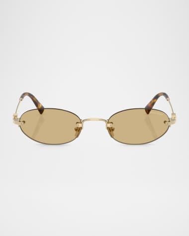 Miu Miu MU A54S Metal Oval Sunglasses