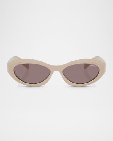 Prada PR 26ZSF Acetate Oval Sunglasses