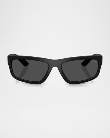 Prada Men's Linea Rossa PS 05ZS Rectangular Sunglasses