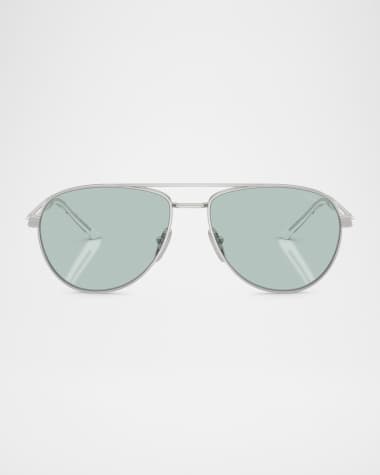 Prada Men's PR A54S Aviator Sunglasses