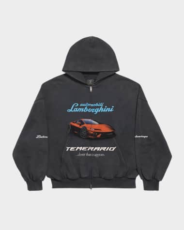 Balenciaga Men's Balenciaga x Automobili Lamborghini Printed Hoodie