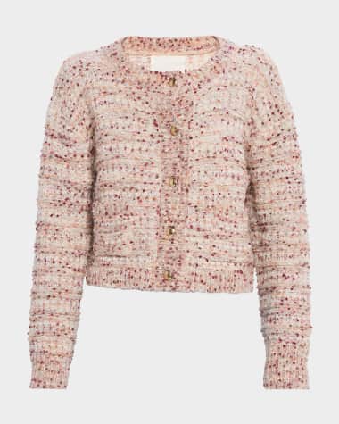 Sablyn Helena Cropped Double-Pocket Cardigan