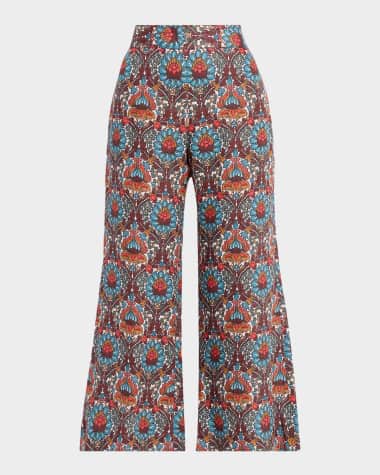 Smythe Cropped Side-Zip Pants