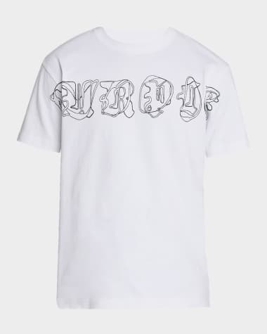 PURPLE Men's Stitched Logo Graphic T-Shirt