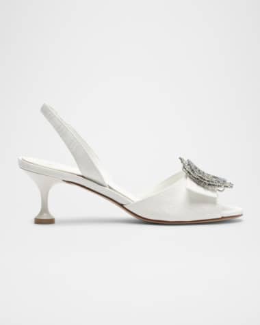 Alexandre Birman Easy Madelina Embellished Satin 60 Pumps