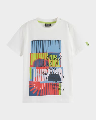 Scotch & Soda Boy's Graphic-Print Short-Sleeve T-Shirt, Size 4-12