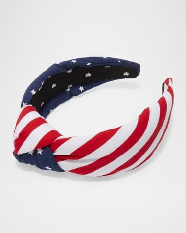 Lele Sadoughi Americana Knotted Headband