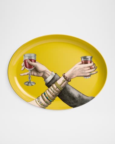 Fornasetti Brindisi Oval Tray
