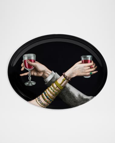 Fornasetti Brindisi Oval Tray