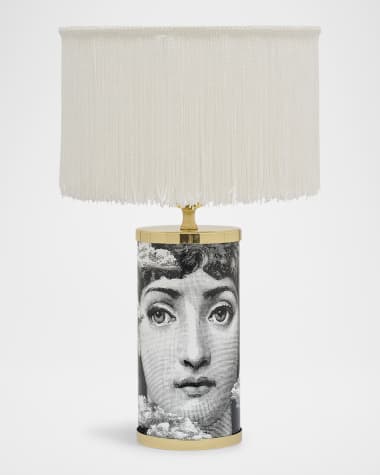 Fornasetti Fringed Cylindrical Lampshade for Small Lamps