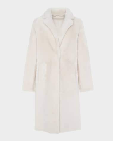 Gorski Short Reversible Merino Lamb Shearling Coat