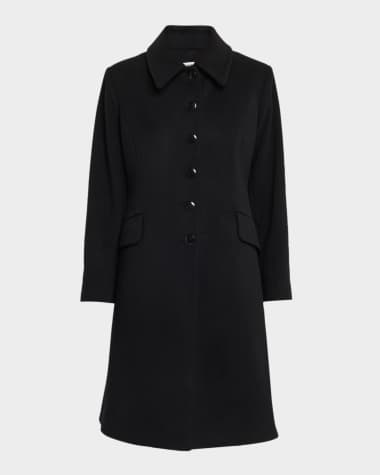 Fleurette Sofia Wool Fit-and-Flare Coat