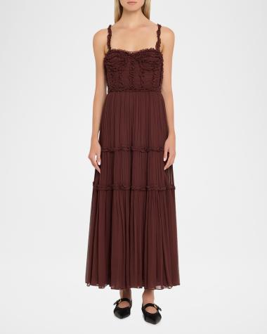 V-Neck Hardware One-Piece Swimsuit