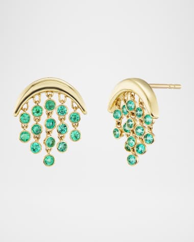 Emily P. Wheeler 18K Baby Fringe Earrings with Emeralds
