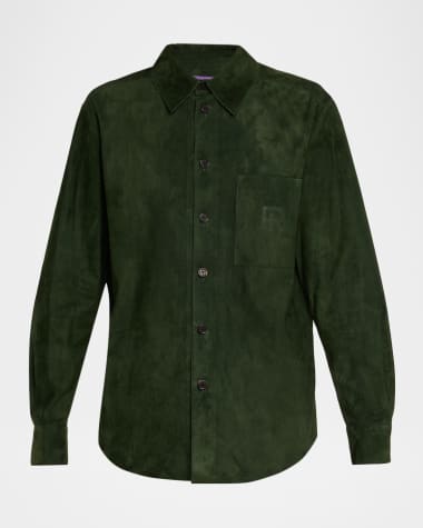 Ralph Lauren Collection Lightweight Suede Overshirt