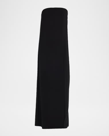 Halston Jacqueline Layered Strapless Crepe Jumpsuit