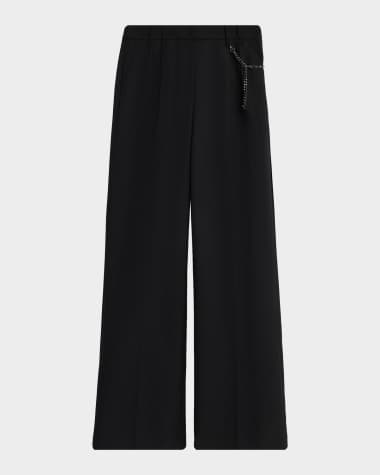 high slit dress plus size Performance Wide Leg Pant - Black main image 1