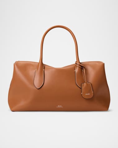 Polo Ralph Lauren Bellport Medium Smooth Leather Satchel Bag