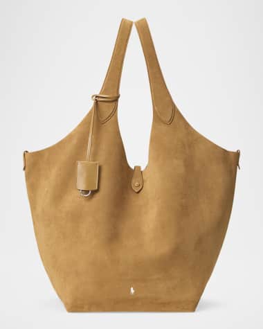 Polo Ralph Lauren Polo Play Suede Large Tote Bag
