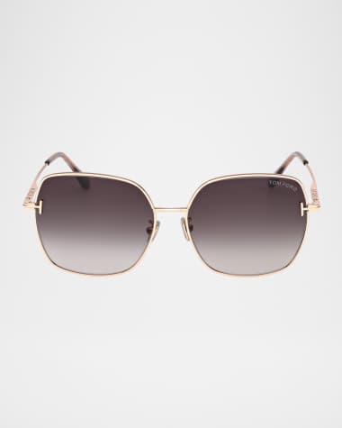 TOM FORD Square Metal Sunglasses