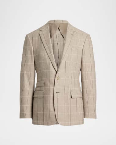 Ralph Lauren Purple Label Men's Kent Wool, Silk, and Cashmere Check Sport Coat