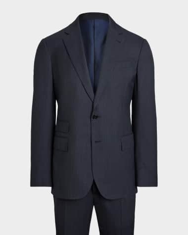 Ralph Lauren Purple Label Men's Kent Wool and Cashmere Pin-Dot Suit
