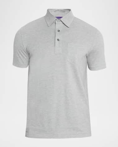 Ralph Lauren Purple Label Men's Cotton and Cashmere Pique Pocket Polo Shirt