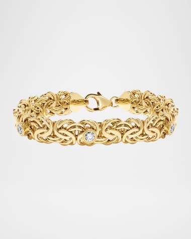 AZLEE 18K Yellow Gold Empress Diamond Bracelet