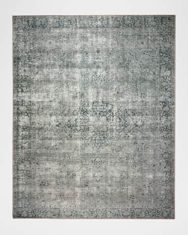 Four Hands Morelli Blue Power-Loomed Runner, 3' x 12'
