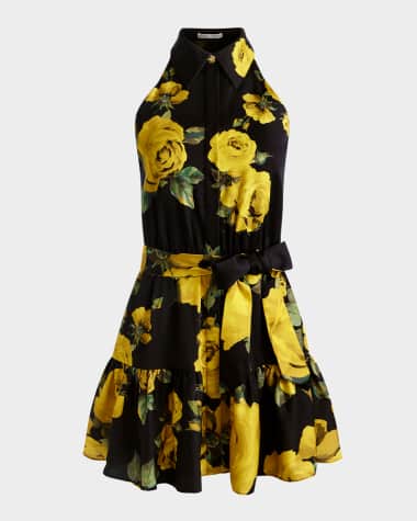 Alice + Olivia Miranda Halter Mini Dress