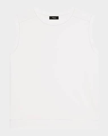 Theory Open-Trim Sleeveless Top
