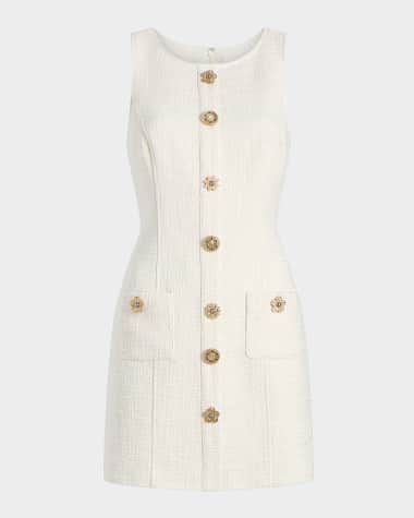 Cinq a Sept Randi Sleeveless Gold Coin Mini Dress