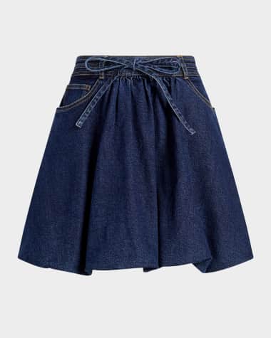 Cinq a Sept Steph Denim Bubble Skirt