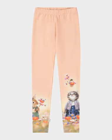 Molo Girl's Niki Organic Cotton Leggings, Size 3-7