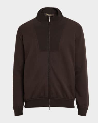 Loro Piana Men's Whitney Full-Zip Bomber Jacket
